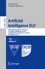 Artificial Intelligence XLII, Buch
