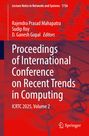 "Proceedings of International Conference on Recent Trends in Computing, ICRTC 2025, Volume 2. Autoren und Springer-Logo."