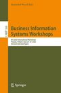 : Business Information Systems Workshops, Buch
