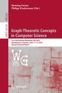 Text: "Graph-Theoretic Concepts in Computer Science", Konferenzdetails unten. Hintergrund: Abstrakte rote Muster.