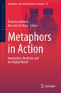 Titel: "Metaphors in Action", Autoren: Francesca Brencio, Riccardo De Biase. Illustration: Schreibmaschine und Laptop. Springer-Logo.