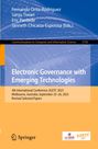 Electronic Governance with Emerging Technologies, Buch