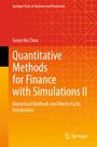 Buchtitel: "Quantitative Methods for Finance with Simulations II". Oben: "Springer Texts in Business and Economics".