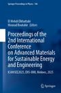 "Proceedings of the 2nd International Conference on Advanced Materials for Sustainable Energy and Engineering." Blaues Cover.