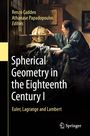 „Spherical Geometry in the Eighteenth Century I“, Bild eines Mannes mit Globus, handsigniert. Springer-Logo unten.
