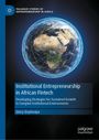 Oben links: „PALGRAVE STUDIES OF ENTREPRENEURSHIP IN AFRICA.“ Darstellung einer vernetzten Erde mit blauem Netzwerk.