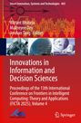 Titel: "Innovations in Information and Decision Sciences". Roter Hintergrund mit wissenschaftlichen Abbildungen.