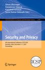 „Security and Privacy“, ICSP 2025, Indien, Springer-Verlag, blau-orangefarbene Grafik, ICSP 2025 Logo.
