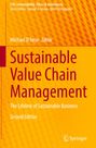 Titel: "Sustainable Value Chain Management". Untertitel: "The Lifeline of Sustainable Business". Hintergrund in Gelb.