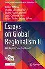 „Essays on Global Regionalism II. Will Regions Save the World?“ Vielfarbige, geometrische Hintergrundgrafik.
