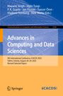 Titel: Advances in Computing and Data Sciences, ICACDS 2025, Tallinn, Autoren: M. Singh et al., Springer. Blaue und orange Bereiche.