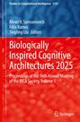 Biologically Inspired Cognitive Architectures 2025, Buch