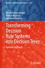 Titel: "Transforming Decision Rule Systems into Decision Trees: Syntactic Approach". Autoren: Kerven Durdymyradov, Mikhail Moshkov, Azimkhon Ostonov. Logo von Springer unten rechts. Hintergrund in Blau und Rot.