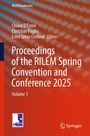 RILEM Buchreihe, Namen der Herausgeber, "Proceedings of the RILEM Spring Convention and Conference 2025, Volume 1"; RILEM-Logo.
