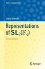 „Representations of SL₂(Fₛq), Second Edition“ von Cédric Bonnafè, gelbes und blaues Cover mit Springer-Logo.