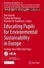 "Educating Pupils for Environmental Sustainability in Europe." IEA und EU-Logos, roter Hintergrund, Springer-Logo.