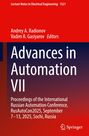 Titel: Advances in Automation VII. Konferenz: RusAutoCon2025, 7–13 September, 2025, Sochi, Russland. Autoren: Andrey A. Radionov, Vadim R. Gasiyarov.