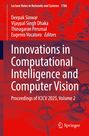 Buchtitel mit Autoren: "Innovations in Computational Intelligence and Computer Vision." Hintergrund: Molekülstruktur.