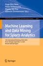 „Machine Learning and Data Mining for Sports Analytics“ ist der Titel. Gelber und blauer Hintergrund. Springer-Logo unten.