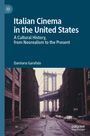 "Italian Cinema in the United States" und "Damiano Garofalo" auf blauem Hintergrund; Bild zeigt eine Brücke zwischen Gebäuden.