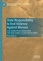 Text: "State Responsibility to End Violence Against Women: Case Studies From Collaborative 'One-Stop-Centers' in Sub-Saharan Africa." Braunblauer Hintergrund.