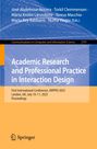 Buchtitel: "Academic Research and Professional Practice in Interaction Design." Gelb-blaues Cover mit Springer-Logo.