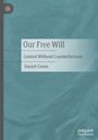 „Our Free Will: Control Without Counterfactuals, Daniel Coren“. Blaues Muster, links oben stilisiertes Logo.