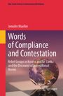 "Words of Compliance and Contestation" von Jennifer Mueller; Thema: Rebellen in Kosovo und Sri Lanka; Springer-Logo.
