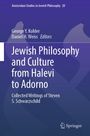 "Jewish Philosophy and Culture from Halevi to Adorno" von George Y. Kohler, Daniel H. Weiss; Springer-Logo unten.