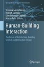 „Human-Building Interaction“, Buchcover, blaue Töne, Netzwerk-Struktur-Muster, Springer-Logo unten.