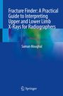 „Fracture Finder: A Practical Guide to Interpreting Upper and Lower Limb X-Rays for Radiographers“ von Suman Moughal. Unten ein Springer-Logo. Der Hintergrund ist blau mit einem abstrakten Muster in Blau- und Grüntönen.