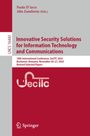 Text: "Innovative Security Solutions". Konferenzdetails: "SecITC 2025, 18.–21. November, Bukarest". Springer-Logo.