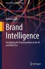 Text: "Brand Intelligence: Navigating the Transformation in the AI and Web3 Era" von Baohong Sun. Verlag: Springer. Visuelle Darstellung: Bunte Linien auf dunklem Hintergrund.