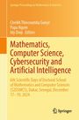 Titel: "Mathematics, Computer Science, Cybersecurity and Artificial Intelligence". Wissenschaftstage im Dezember 2024, Dakar. Springer-Logo unten.