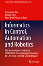 Informatics in Control, Automation and Robotics, Buch