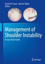 "Management of Shoulder Instability: A Case-Based Guide." Oben zwei kreisförmige medizinische Bilder. Springer-Logo unten.