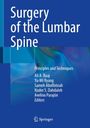 Surgery of the Lumbar Spine, Buch
