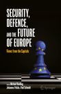"Security, Defence, and the Future of Europe: Views from the Capitals." Blaues Schachbauern-Symbol mit EU-Sternen. Springer-Logo.
