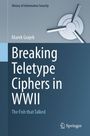 Titel: Breaking Teletype Ciphers in WWII. Ein Buchcover mit einem Tresorrad und einem blauen Farbschema.