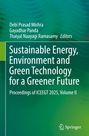Titel: "Sustainable Energy, Environment and Green Technology for a Greener Future." Grüner Verlaufshintergrund mit Springer-Logo.