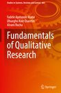"Fundamentals of Qualitative Research" von Fadele Ayotunde Alaba, Uhuegho Kole Osaretin, Alvaro Rocha. Zahnräder im Hintergrund.