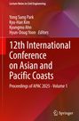 "12th International Conference on Asian and Pacific Coasts" in weiß auf rotem Hintergrund, oben Namen der Herausgeber.