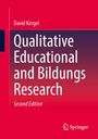 "Qualitative Educational and Bildungs Research, Second Edition" von David Kergel, roter Hintergrund, Springer-Logo.