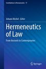 "Contributions to Hermeneutics 17. Johann Michel Editor. Hermeneutics of Law: From Ancients to Contemporaries."
