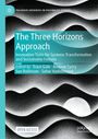 "The Three Horizons Approach" ist fett gedruckt, darunter weitere Schrift; links ein türkisfarbenes Logo; wellenförmiges Design.