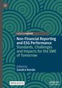 "Non-Financial Reporting and ESG Performance" Buchcover, gestaltet mit konzentrischen grünen Kreisen.