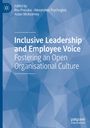 Buchtitel: "Inclusive Leadership and Employee Voice: Fostering an Open Organisational Culture". Blaue geometrische Muster.