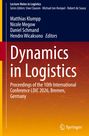 „Dynamics in Logistics“, Buchcover des Springer-Verlags, bunte Hintergründe in Blau, Rot und Orange.