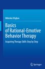 Text: „Basics of Rational-Emotive Behavior Therapy“ von Milenko Vlajkov. Logo von Springer unten rechts. Blaues Cover.
