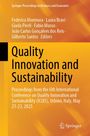 Gelber Hintergrund mit Autoren und Titel: "Quality Innovation and Sustainability". Konferenzdaten unten. Springer-Logo.